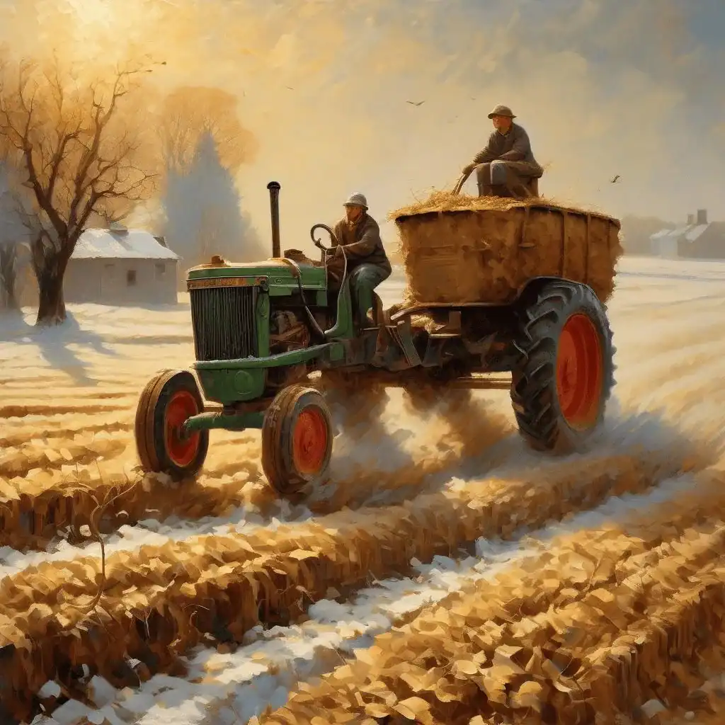 Morning plowing – Grigoriy Goldstein